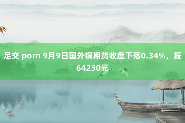 足交 porn 9月9日国外铜期货收盘下落0.34%，报64230元