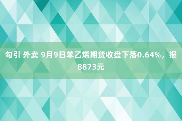 勾引 外卖 9月9日苯乙烯期货收盘下落0.64%，报8873元