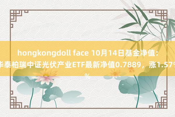 hongkongdoll face 10月14日基金净值：华泰柏瑞中证光伏产业ETF最新净值0.7889，涨1.57%