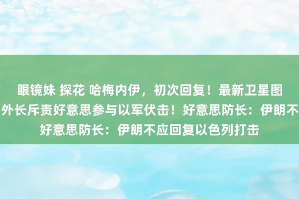 眼镜妹 探花 哈梅内伊，初次回复！最新卫星图像流露亏蚀，伊朗外长斥责好意思参与以军伏击！好意思防长：伊朗不应回复以色列打击