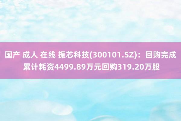 国产 成人 在线 振芯科技(300101.SZ)：回购完成 累计耗资4499.89万元回购319.20万股